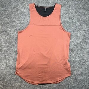 ASRV Mens XL Training Tank Top Sleeveless Athletic Workout Shirt Rose Black